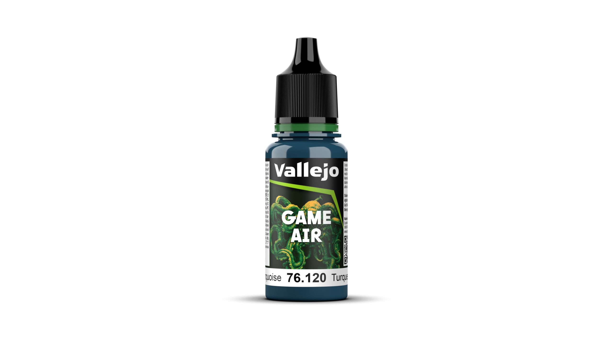 029-76120-GameAir-newIC-1.png Vallejo Game Air Color 76120 – Turquesa Abisal – 18ml - Imagen 1