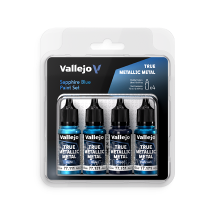 Vallejo True Metallic Metal Set 77256 – Azul Zafiro