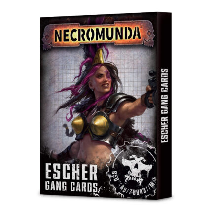 NECROMUNDA:  ESCHER GANG TACTICS CARDS