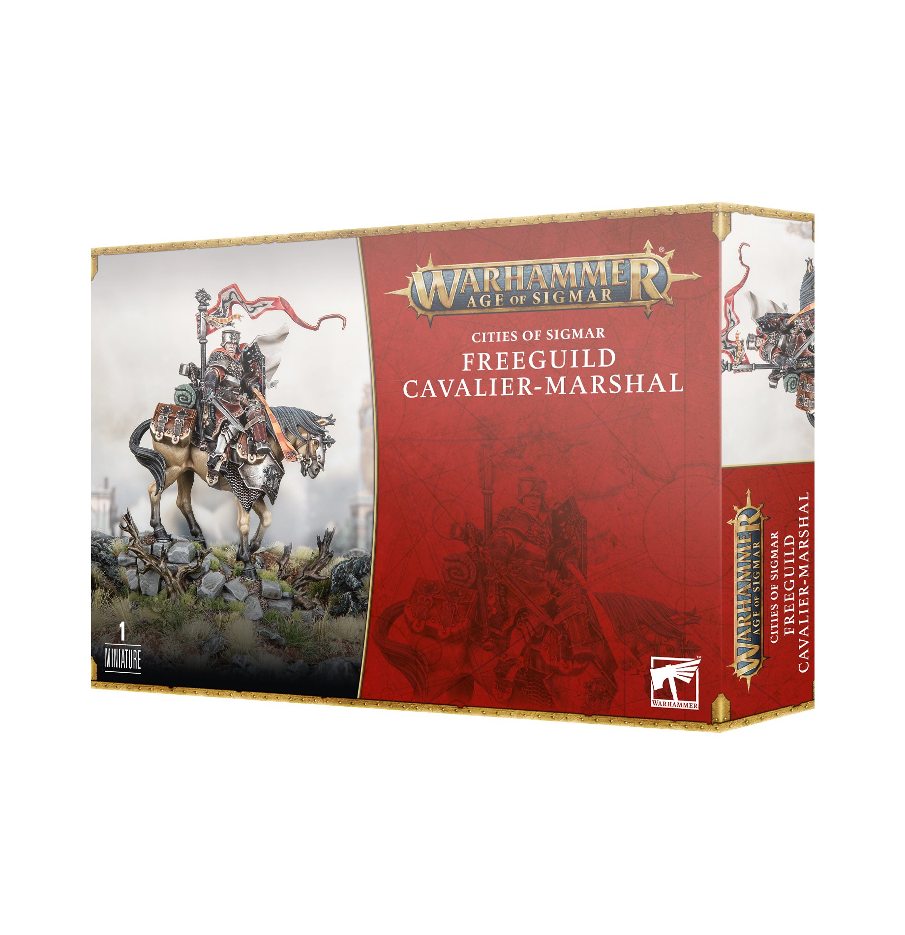 https___trade.games-workshop.com_assets_2023_10_99120202044_FreeguildCavalierMarshalStock-1-2.jpg C/O/S: FREEGUILD CAVALIER MARSHAL - Imagen 1