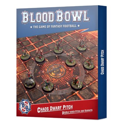 BB: CHAOS  DWARF TEAM PITCH & DUGOUTS