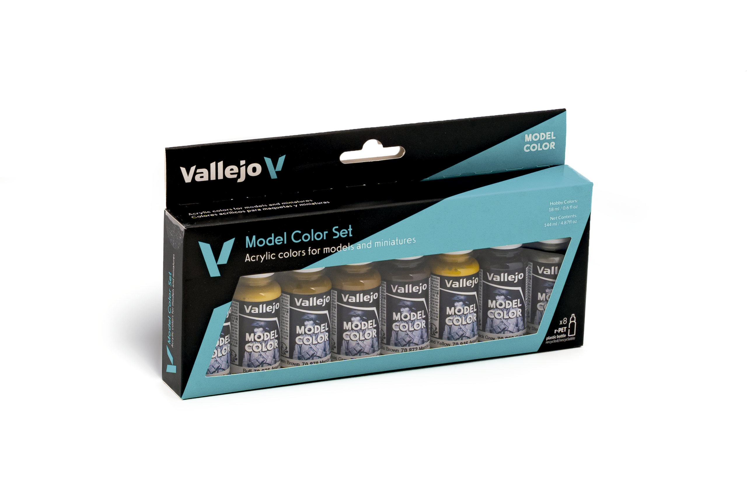 70108-Panzer Colors Set 8 Pinturas Panzer Colors Model color Vallejo (70108) - Imagen 1