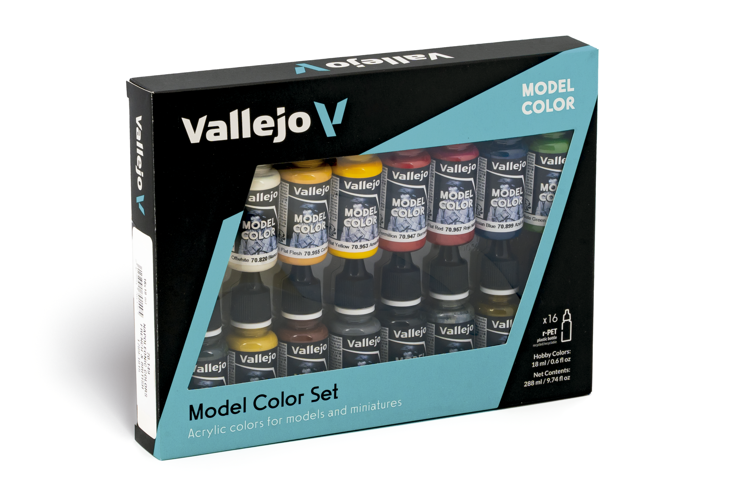 70149-Napoleonic Colors Set 16 Pinturas Napoleonic Colors French & British Model Color Vallejo (70149) - Imagen 1