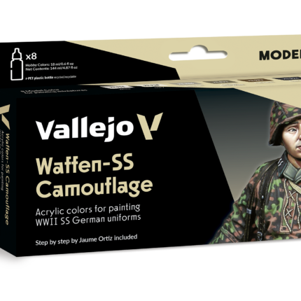 Set 8 Pinturas Waffen-SS Camouflage by Jaume Ortiz Model Color Vallejo (70180)