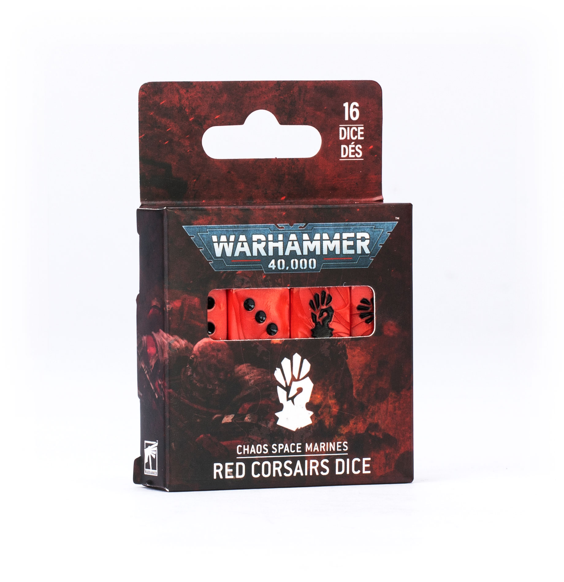 https___trade.games-workshop.com_assets_2026_03_99220102021_RedCorsairsDice2 CHAOS SPACE MARINES: RED CORSAIRS DICE - Imagen 1