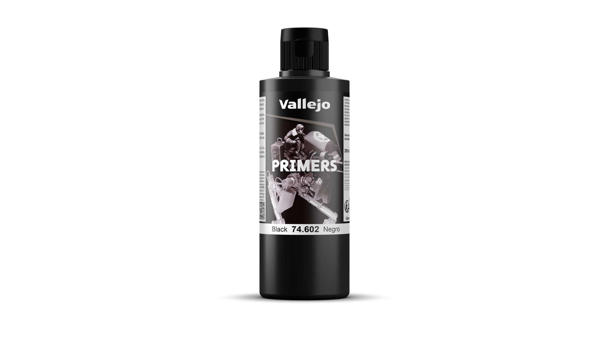 Surface Primer Negro Brillante 200ml Aerógrafo Vallejo