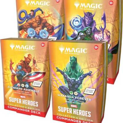 Magic: The Gathering Marvel Super Heroes Commander Decks Collector's Edition Pack 4 Mazos
