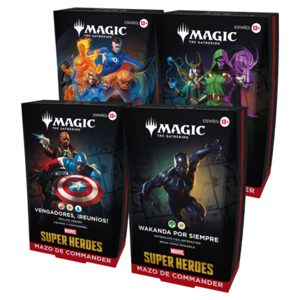 Magic: The Gathering Marvel Super Heroes Commander Decks Pack 4 Mazos